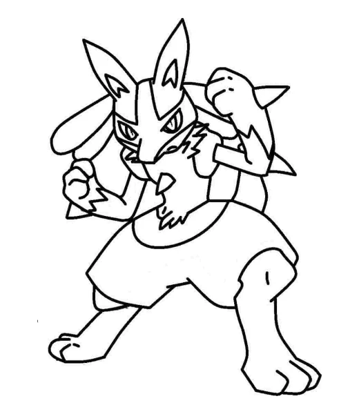 Watch Lucario being colored