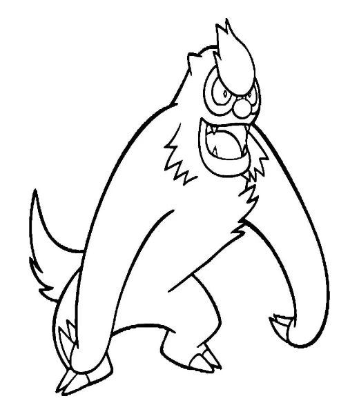 Watch Vigoroth being colored