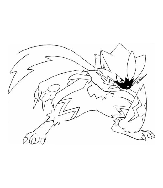 Mise en couleurs de Zeraora