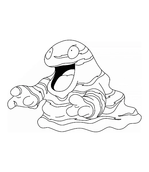 Cómo colorear a Grimer