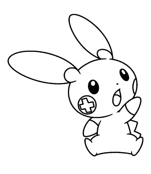 Cómo colorear a Plusle