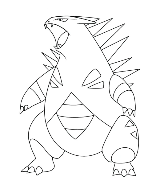 Watch Tyranitar being colored