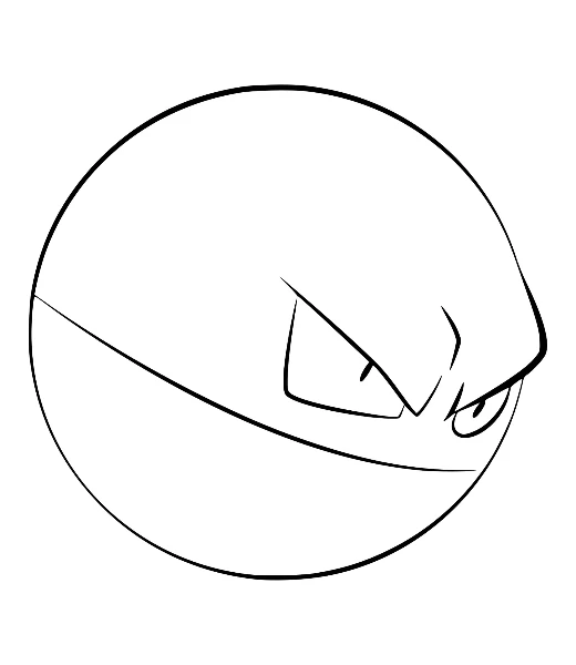 Cómo colorear a Voltorb