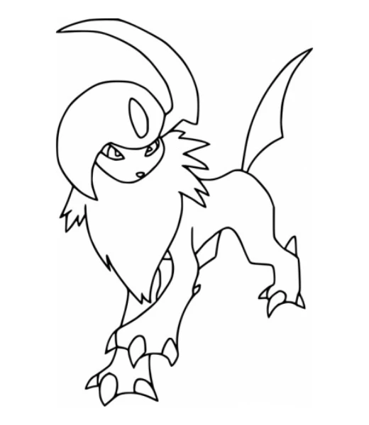 Cómo colorear a Absol