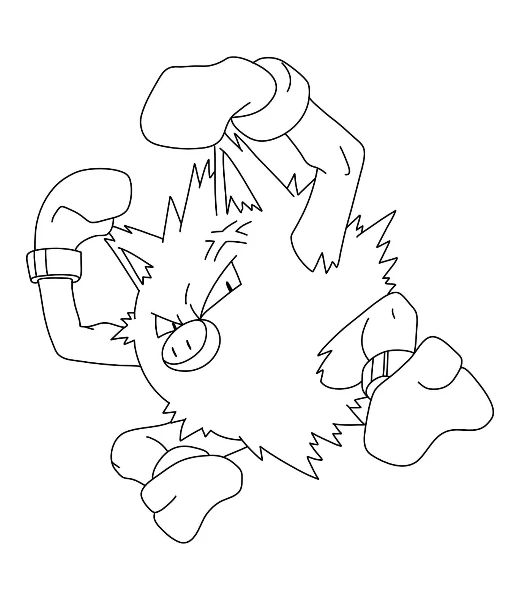 Watch Primeape being colored