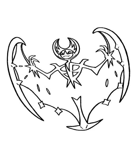 Cómo colorear a Lunala