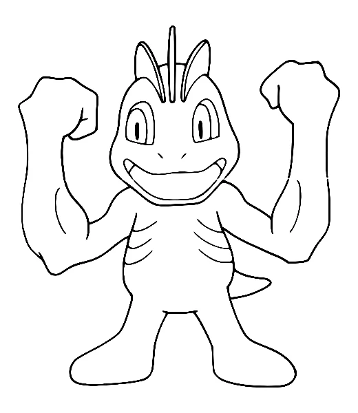 Cómo colorear a Machop