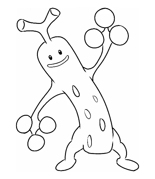 Cómo colorear a Sudowoodo