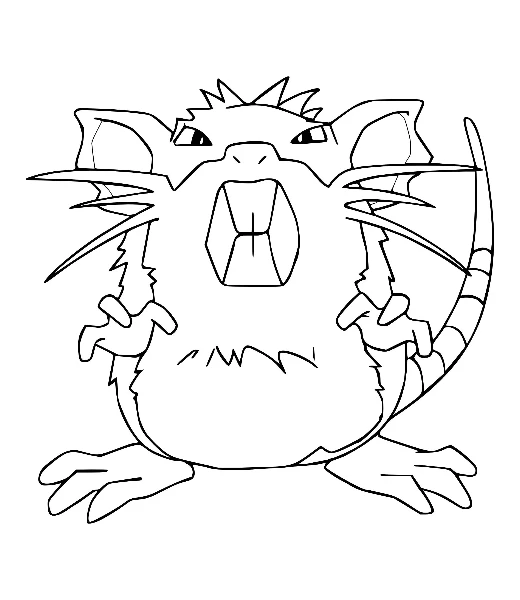 Watch Raticate being colored