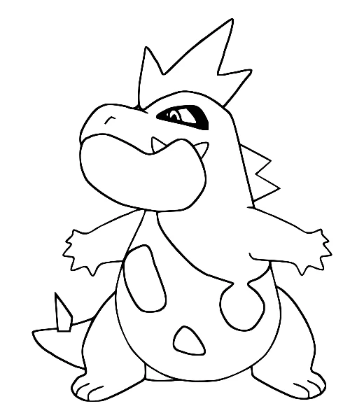 Cómo colorear a Croconaw