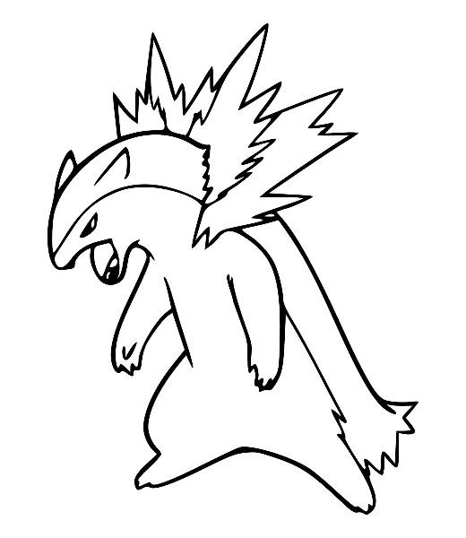 Mise en couleurs de Typhlosion