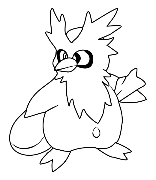 Watch Delibird being colored