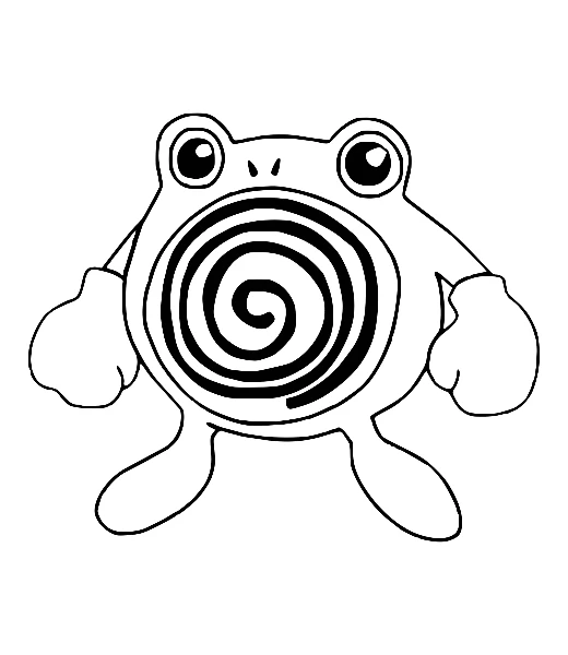 Cómo colorear a Poliwhirl