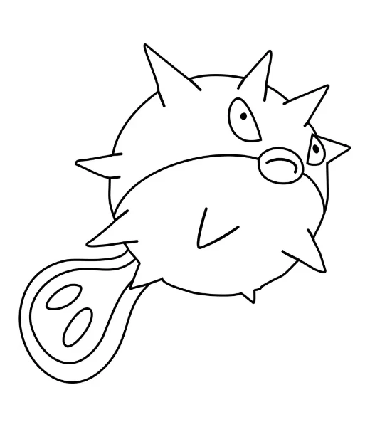 Cómo colorear a Qwilfish