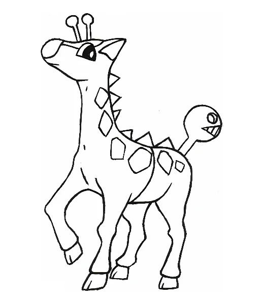 Watch Girafarig being colored