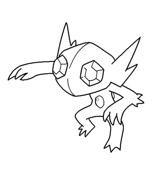 Cómo colorear a Sableye