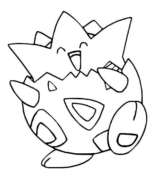 Mise en couleurs de Togepi