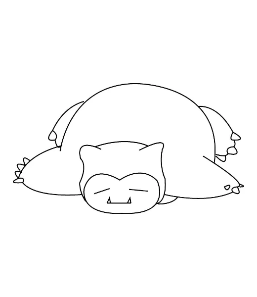 Watch Snorlax being colored