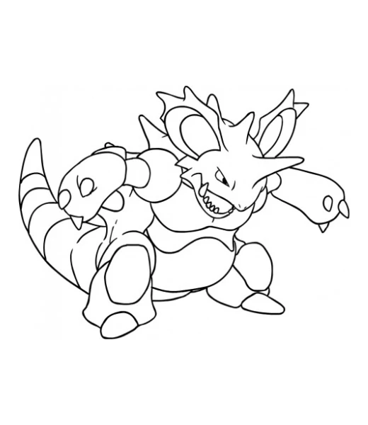 Cómo colorear a Nidoking