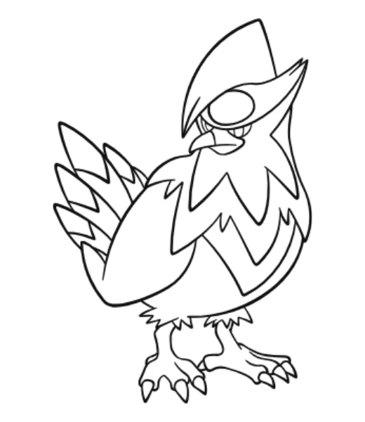 Watch Staraptor being colored