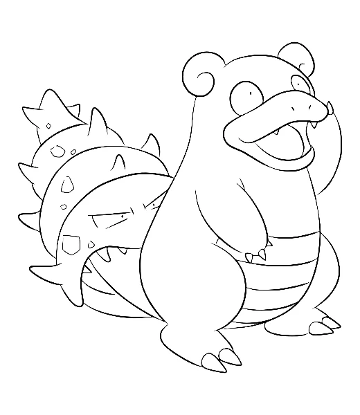 Watch Slowbro being colored