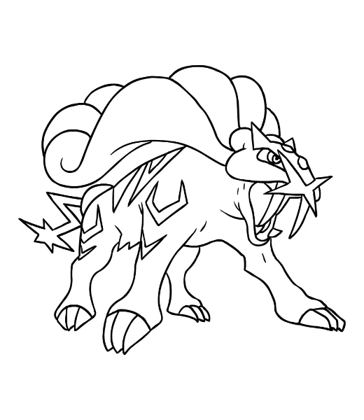 Mise en couleurs de Raikou