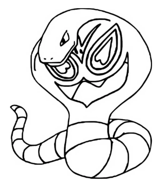 Cómo colorear a Arbok