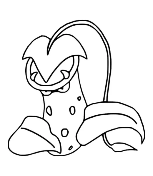Cómo colorear a Victreebel