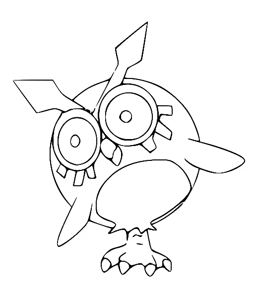 Watch Hoothoot being colored