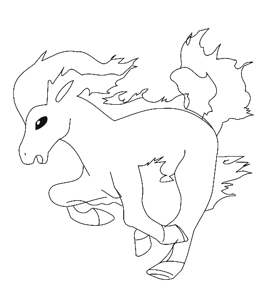 Cómo colorear a Ponyta