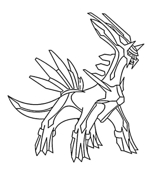 Cómo colorear a Dialga