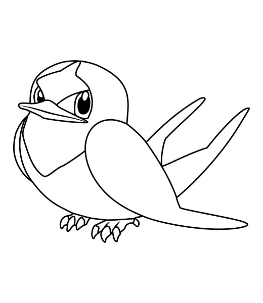 Cómo colorear a Taillow