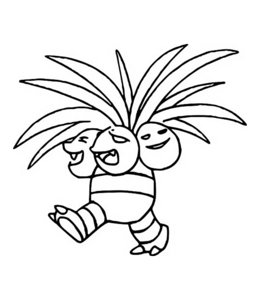 Cómo colorear a Exeggutor