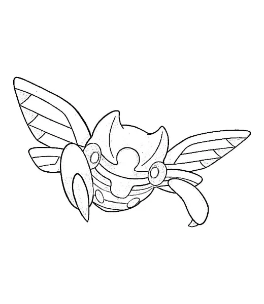 Cómo colorear a Ninjask