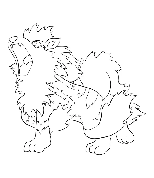 Watch Arcanine being colored