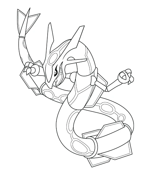 Cómo colorear a Rayquaza