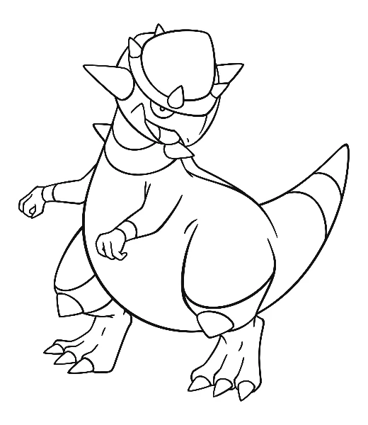 Watch Rampardos being colored