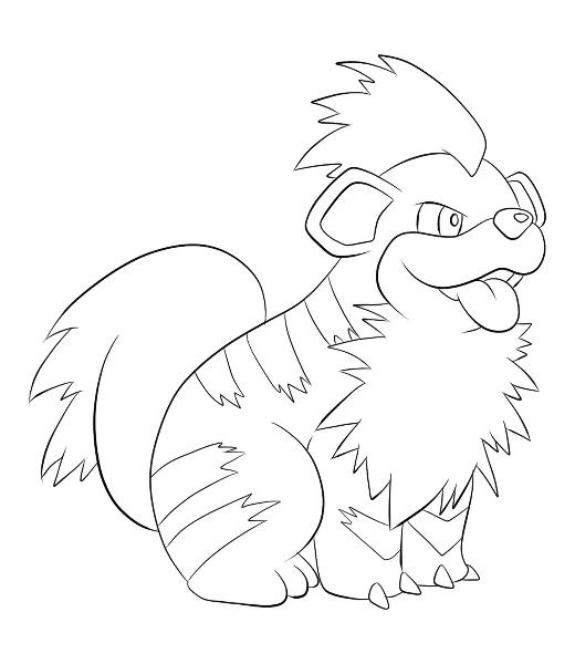 Cómo colorear a Growlithe