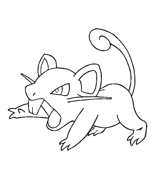 Cómo colorear a Rattata