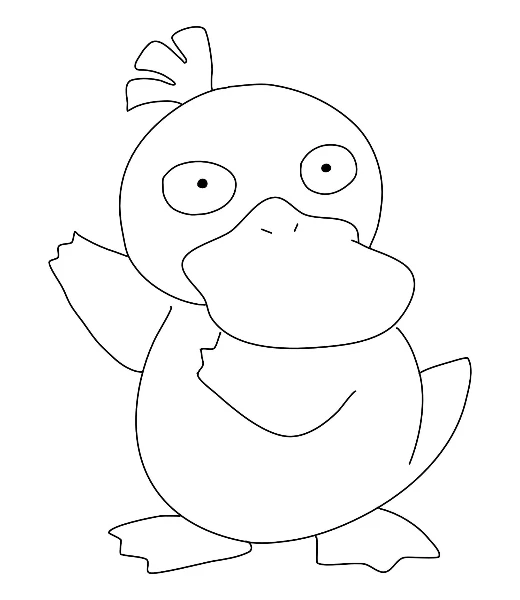 Watch Psyduck being colored
