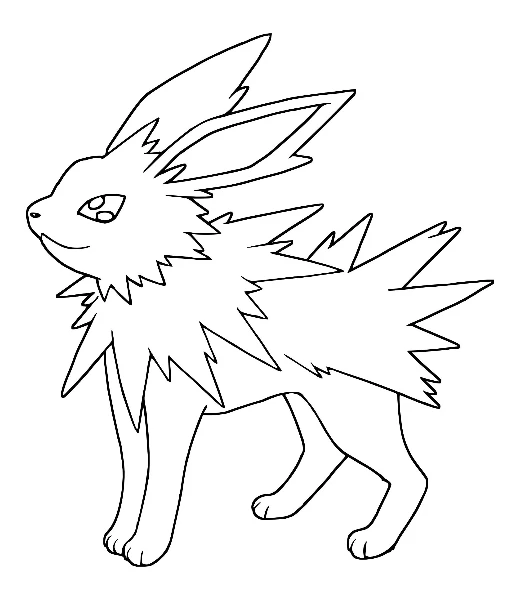Cómo colorear a Jolteon
