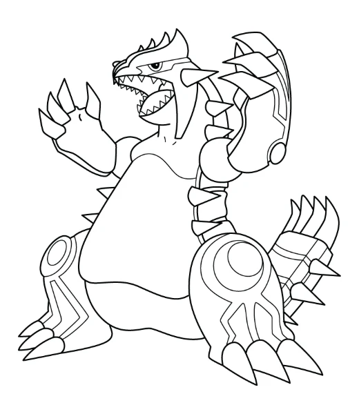 Mise en couleurs de Groudon