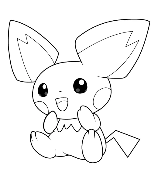 Cómo colorear a Pichu