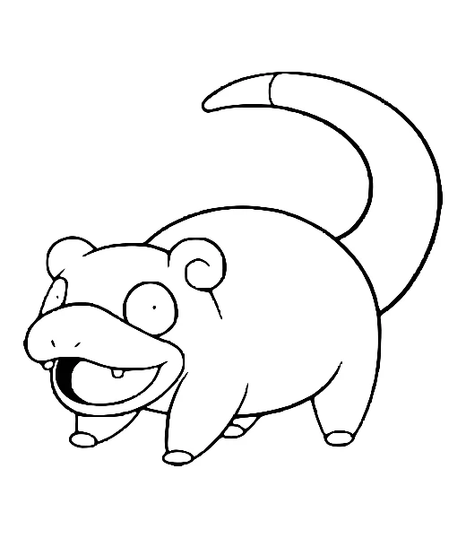 Cómo colorear a Slowpoke