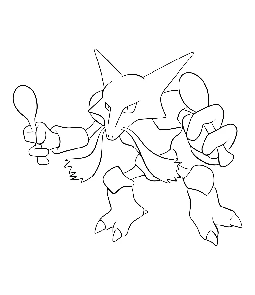 Mise en couleurs de Alakazam