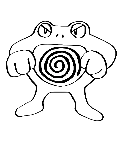 Cómo colorear a Poliwrath