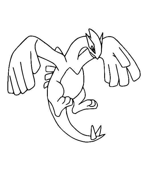 Cómo colorear a Lugia