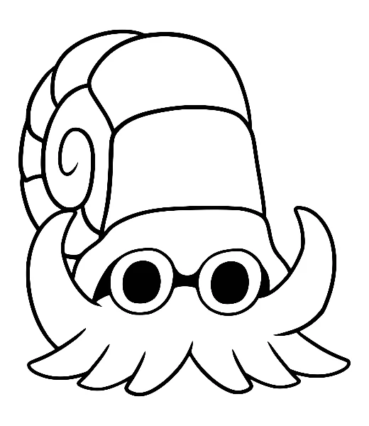 Cómo colorear a Omanyte