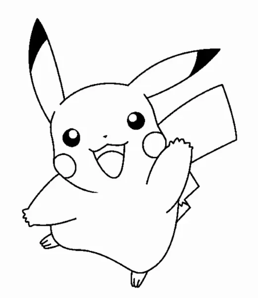 Cómo colorear a Pikachu
