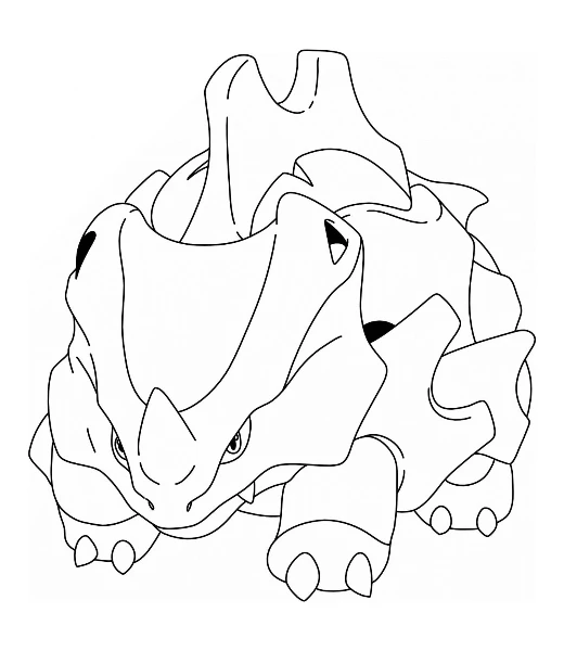 Watch Rhyhorn being colored